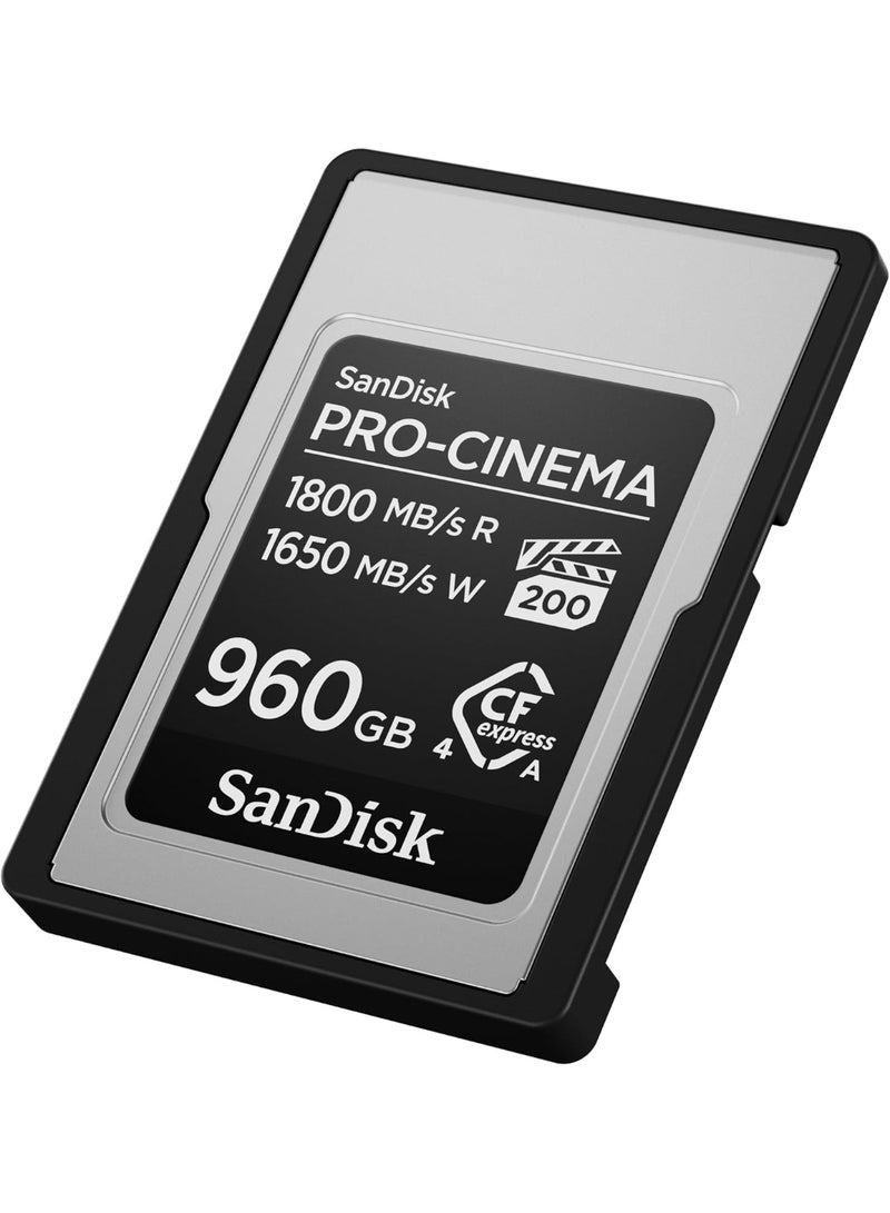 sandisk PRO-CINEMA CFexpress Type A Card 960GB (read speeds up to 1800MB/s, write speeds up to 1650MB/s, 4K, 6K, 8K, VPG200, Rescue PRO) - Image 3